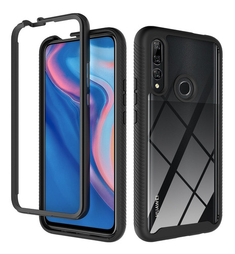 Funda 2 En 1 Uso Rudo Para Modelos Huawei Honor Transparente