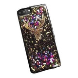 Funda Para iPhone Alce Brillos Estrellas Galaxia Reno Foil