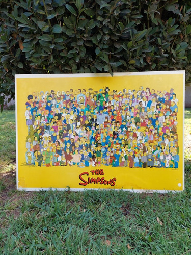 Cuadro Madera Los Simpsons Original 