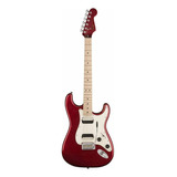 Guitarra Elétrica Squier By Fender Contemporary. Stratocaster Hh De  Choupo Dark Metallic Red Brilhante Com Diapasão De Bordo