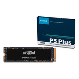 Ssd Crucial P5 Plus 1tb 1000gb M.2 Nvme 2280 Pcie Nova Geração 4.0 Velocidade Leitura 6600 Mb/s E Gravação 5000 Mb/s Ct1000p5pssd8