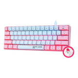 Teclado Hype Legend Rebel 60% Pinku Outemu Red Rgb