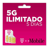 Chip Estados Unidos 5g Ilimitado - 5 Dias Tmobile Eua