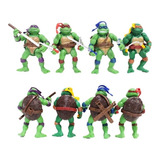 Muñeco Figura Tortugas Ninja Set X 4 Articuladas