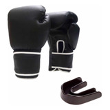 Kit  Combo Par Guantes Boxeo + Protector Bucal. Mma Kick