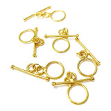 Broche T Chapa De Oro 18k. (10 Piezas)