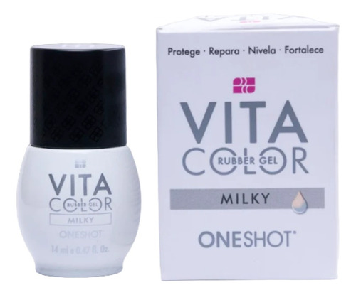 Vita Color Milky Base Rubber Con Vitaminas - 14 Ml
