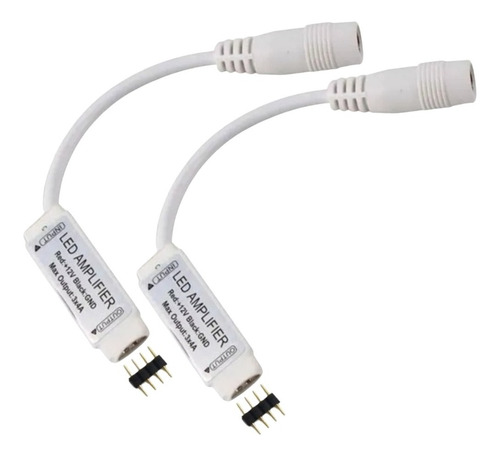 2 Amplificador E Repetidor De Fita Led Rgb 5050 3528 C Plug