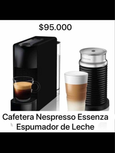 Cafetera Nespresso Essenza + Espumador De Leche