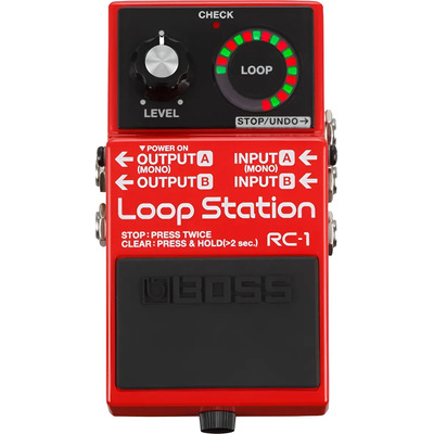 Pedal Looper Para Instrumento Boss Loop Station Rc-1 Rojo