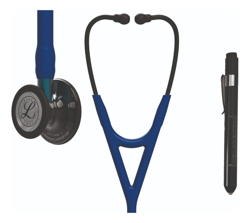 Fonendos Littmann Cardiology Iv Navy Smoke Mirror + Linterna