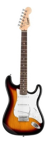 Guitarra Eléctrica Leonard Le362 Stratocaster De Aliso Sunburst Con Diapasón De Palo De Rosa