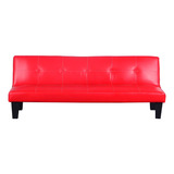 Futon New Neoanis Pu Rojo 178x68x66 Cms M+design /dechaus