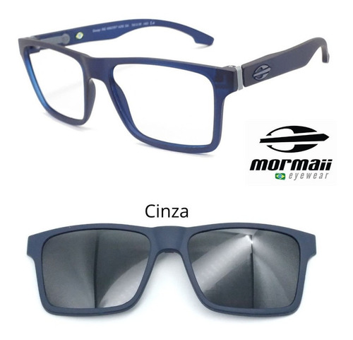 Armação Oculos Mormaii Swap Ng 6097 K26 +1 Clipon Polarizado