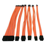 Eagle Warrior Kit De Cables Trenzados Psu, Negro/naranja