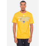 Camiseta Nba Hand On Ball Golden State Warriors Amarela Cadm
