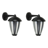 Pack Faroles Led 8 W 2 Unidades Negro Just Home