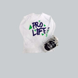 Camisa Infantil Protecao Uv Pfs 50+ Branca Pro Life