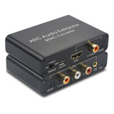 Adaptador De Audio Output Arc 192khz Spdif Converter Dac Jac