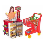 Mercadinho Infantil + Carrinho De Compra Magic Toys