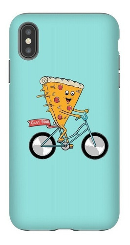 Estuche Forro iPhone Samsung Diseño Max Pizza Fast