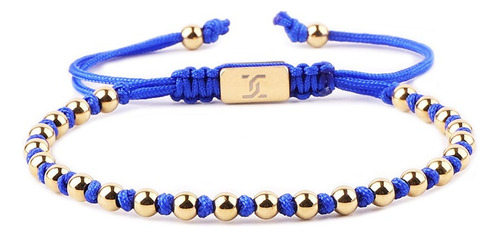 Pulsera Ajustable Oro Laminado 18k Hombre Mujer Brazalete Kz