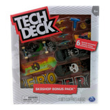 Tech Deck Skate Dedos Set 6 Patineta Zero Sk8shop Original