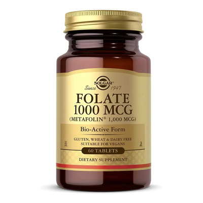 Solgar Folate Metafolin 1000mcg 60tabs Se Neutro | Envío gratis