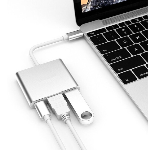 Adaptador Usb C Hdmi Usb Hub Para Nintendo Switch Tv Macbook