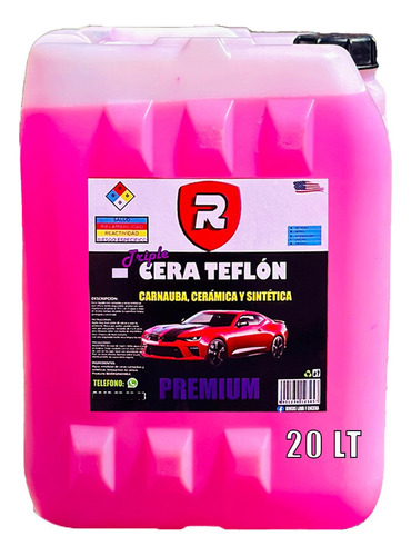 Cera Automotriz Con Mezcla Teflon P Auto Moto Camion