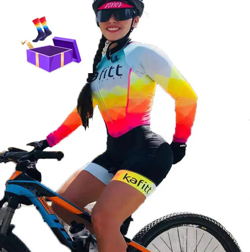 Maillot De Ciclismo De Una Pieza Para Mujer, Colorido
