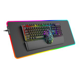 Kit De Mouse Y Alfombrilla De Teclado Para Juegos Rgb C...