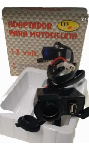 Toma 12 Volt Y Usb Para Motos/cuatri Fusible De Protec . 