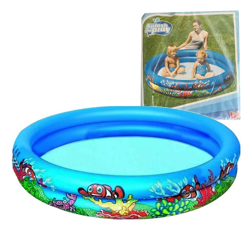 Pileta Inflable Familiar Redonda 2 Anillos 282l