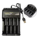 Cargador Inteligente Baterías Litio Usb 2000mah 4.2v 