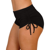 Shorts Praia Sunkini Feminino Regulagem Lateral Cintura Alta