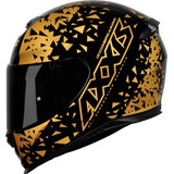 Capacete Axxis Eagle Breaking - Preto Dourado 