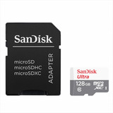 Tarjeta Micro Sdxc Sandisk Ultra 128gb, Uhs-i, C10, 100mb/s