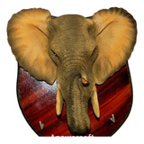 Portallaves Elefante Artesania De Resina Y Madera 29x22cms