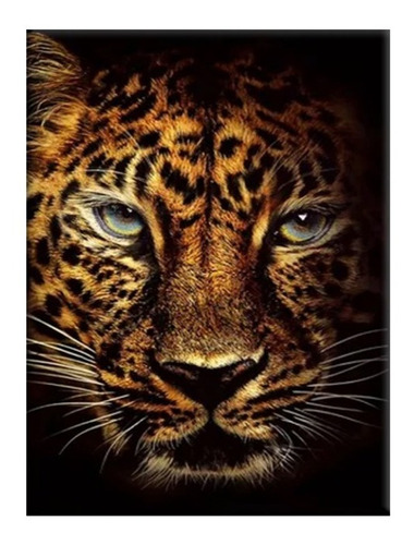 Quadro Decorativo Grande Onça Pintada Pantanal Felino Rajado