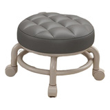 Silla Con Asiento De Ruedas Taburete De Pedicura Gris Oscuro