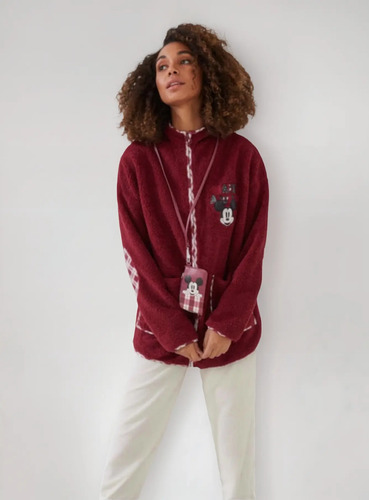 Chamarra Sudadera Bata Dormir Mujer Ws Mickey