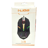 Mouse Gamer Jogos Com Fio Nuos X1 Rgb Cor Preto