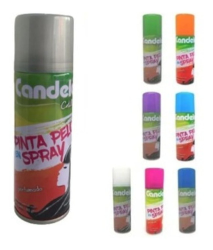 Aerosol Spray Pelo Pintura Tintura Color Cotillon Lavable 