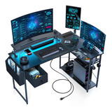 Domicon Gaming Desk, 47 Inch L Shaped Gaming Desk, Computer.
