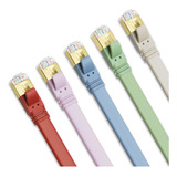 5 Cables De Internet Lan - 6 Pies De Colores