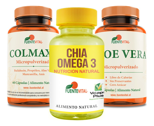 Chía + Aloe Vera + Colon - Salud Digestiva, Estreñimiento 