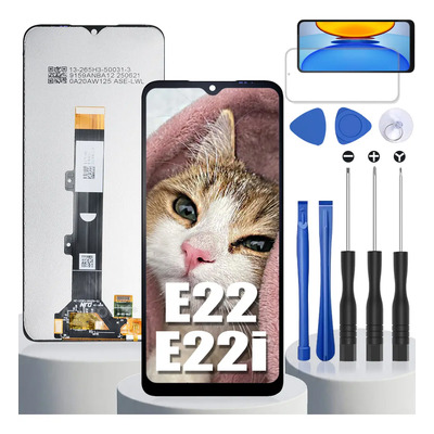 Pantalla Para Motorola Moto E22/e22i Display Lcd Moto E22 Pantalla Para Celular Moto E22i Xt2239-9 Xt2239-7 Xt2239-17 Táctil Pantalla Reparar Tft Incell Negro