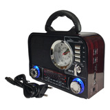 Radio Portatil Bluetooth Retro Antigo Recarragavel Energia