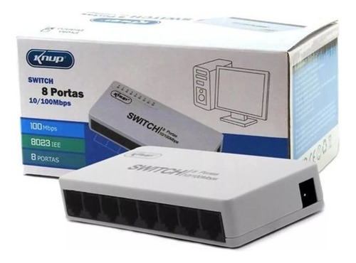 Switch De Rede Hub Internet 8 Portas Rj45 10/100mbps Divisor